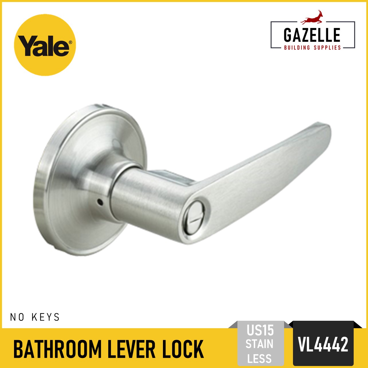 Yale Essential Door Lever Lock Sets Door Lockset Leverset Stainless