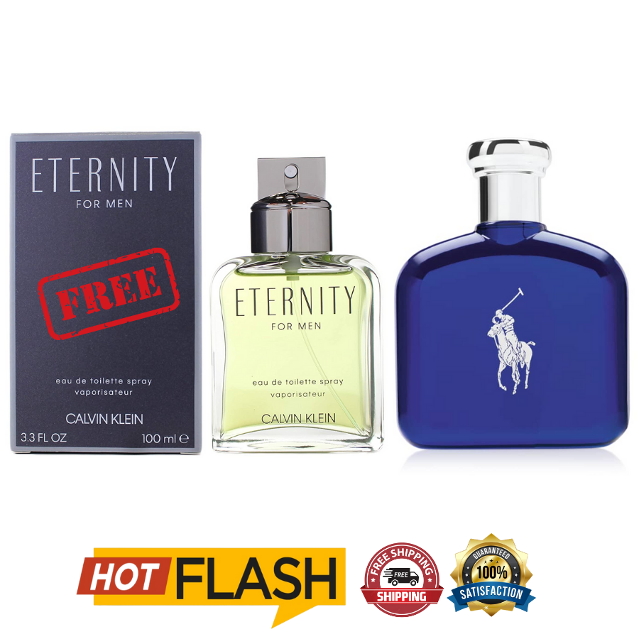 1+1 Perfume Eternity Men 100ml and Polo Blue Men Perfumes A line of