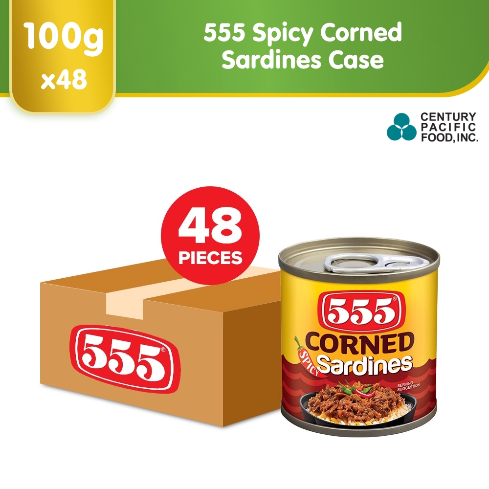 555 Corned Sardines 100g Pack of 48 Lazada PH