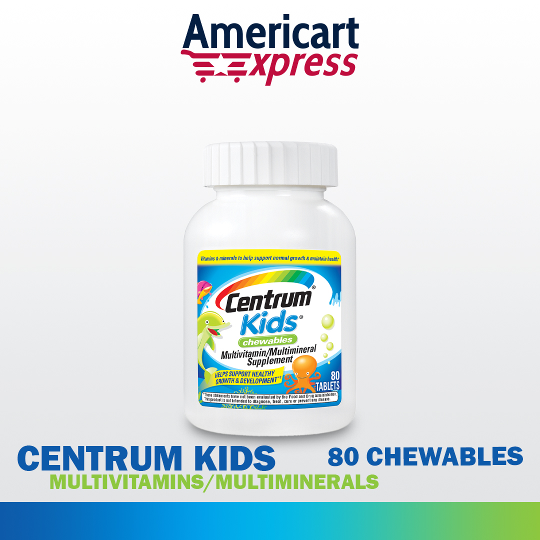 Centrum Kids Chewable Multivitamin Supplement 80 Count | Expiry 05/2023 ...