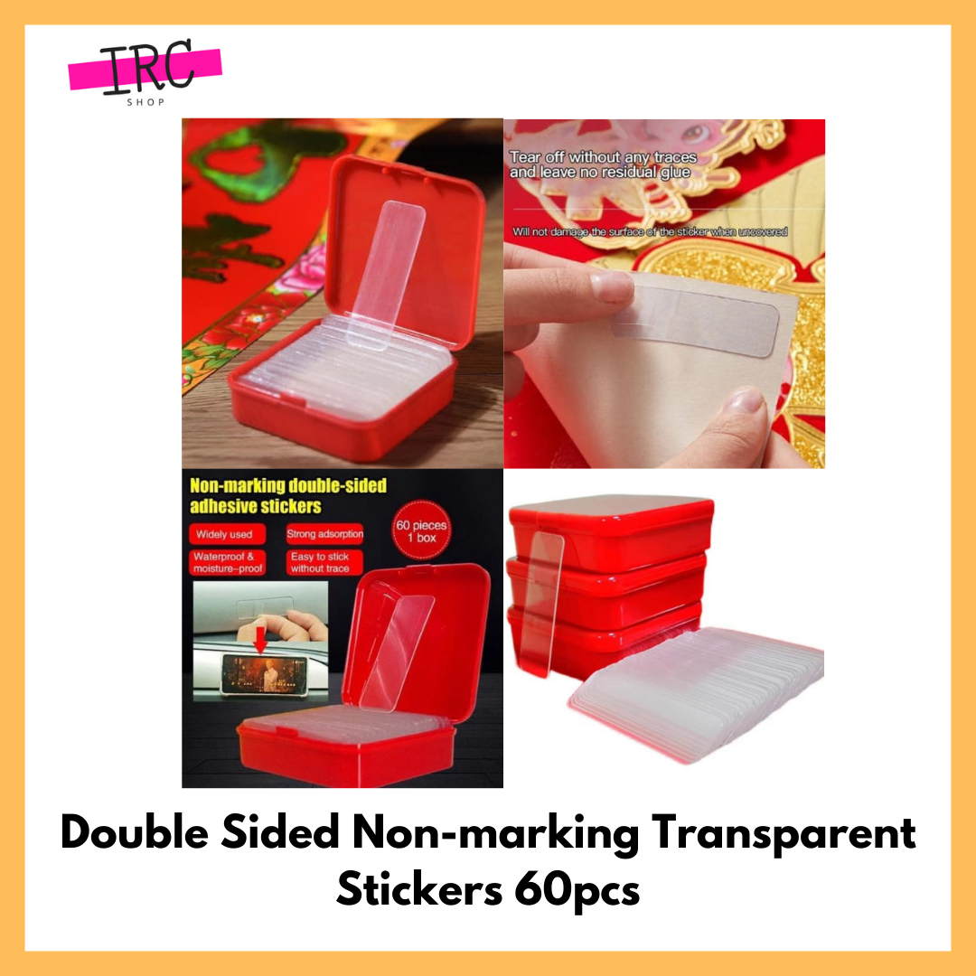 Multifunctional Nonmarking Doublesided Tape Transparent NonMarking Tape 60pcs Lazada PH