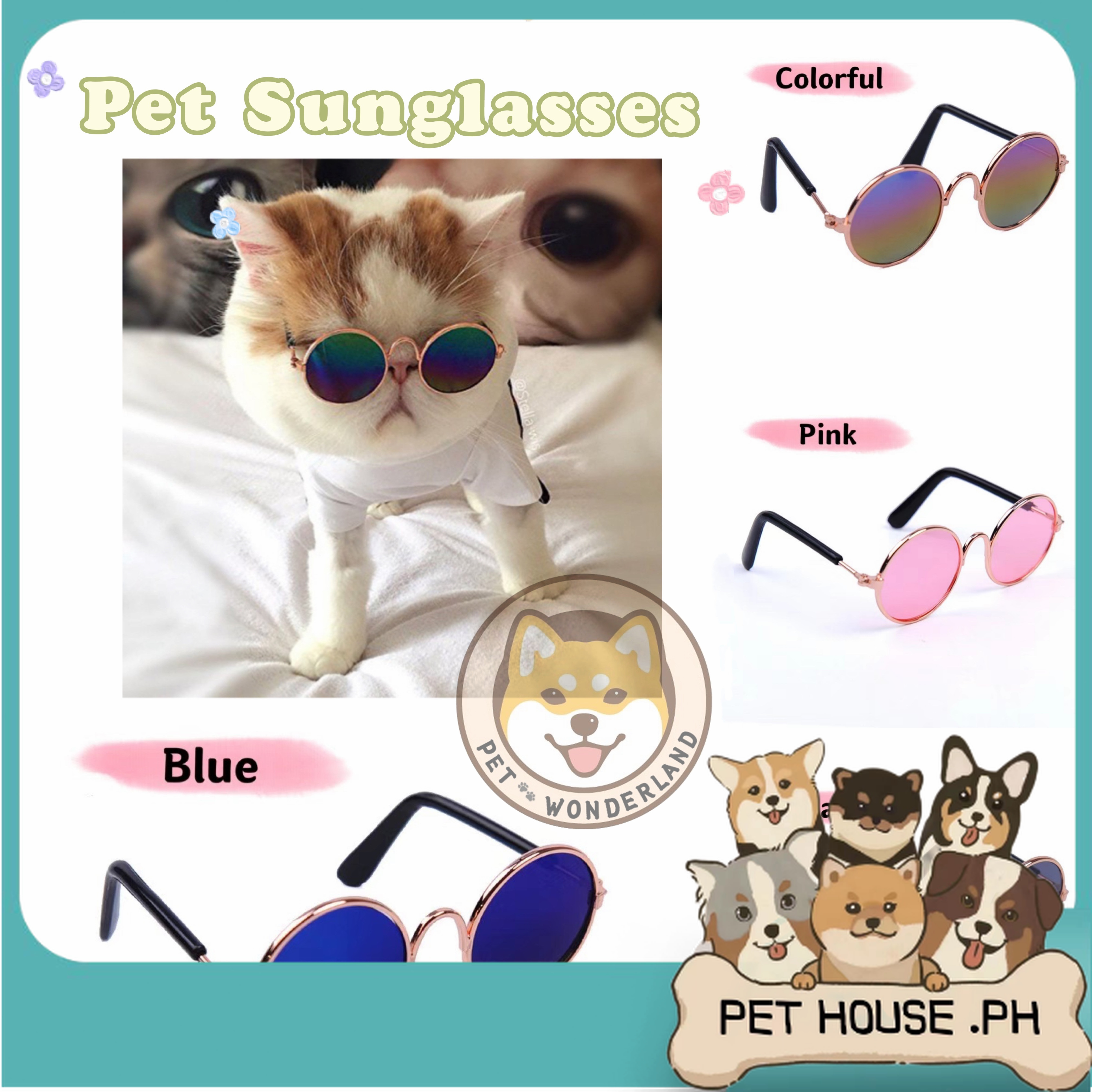 Amazon.com : Dog Sunglasses Retro Pet Glasses Doll Glasses Classic Round  Dog Glasses Metal Cat Puppy Eye Wear Hippie Costumes for Cats and Dogs,  Photos Props Cosplay Party Costume (Gold, Black,Modern Style) :