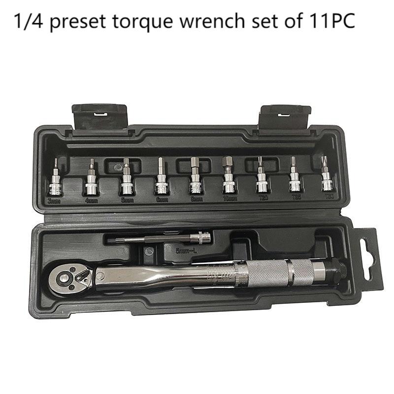 【Hot Sale】PHP 1/2" 1/4" DR. Micrometer Adjustable Torque Wrench Set 5