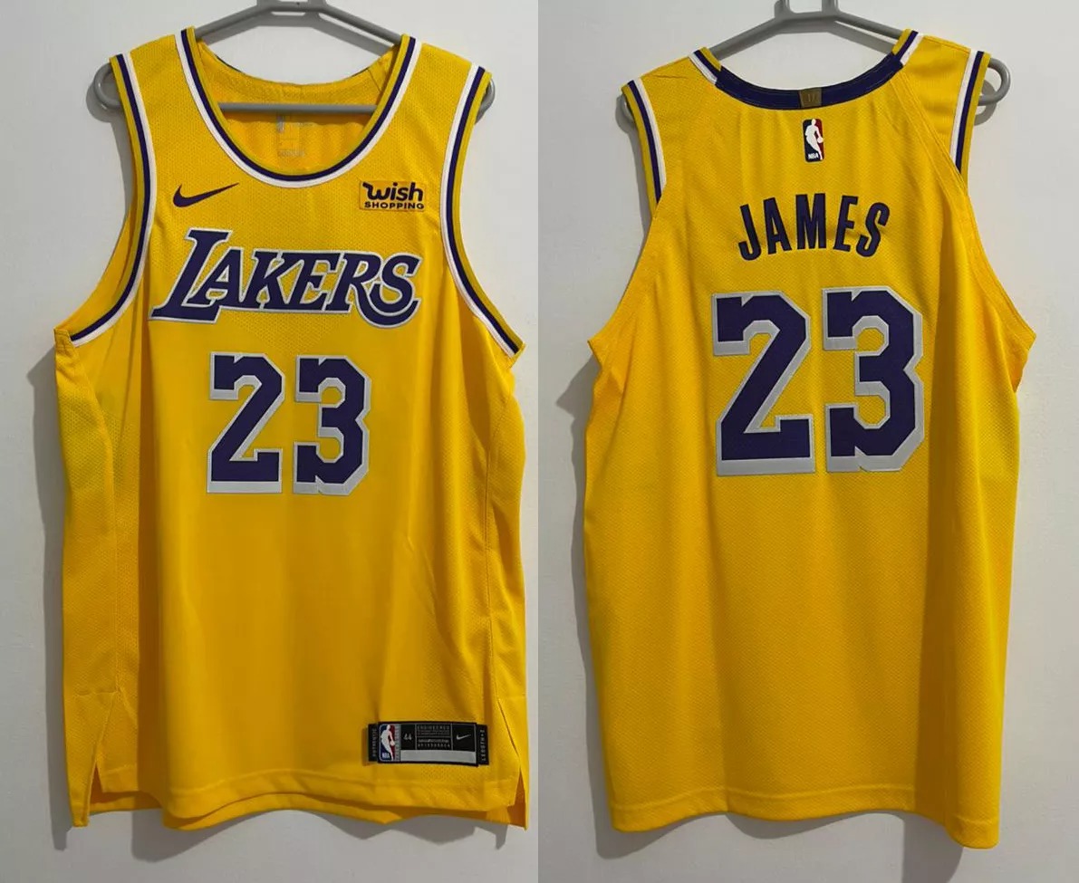 Original NBA Men's 2021-22 AU Yellow Los Angeles Lakers with or