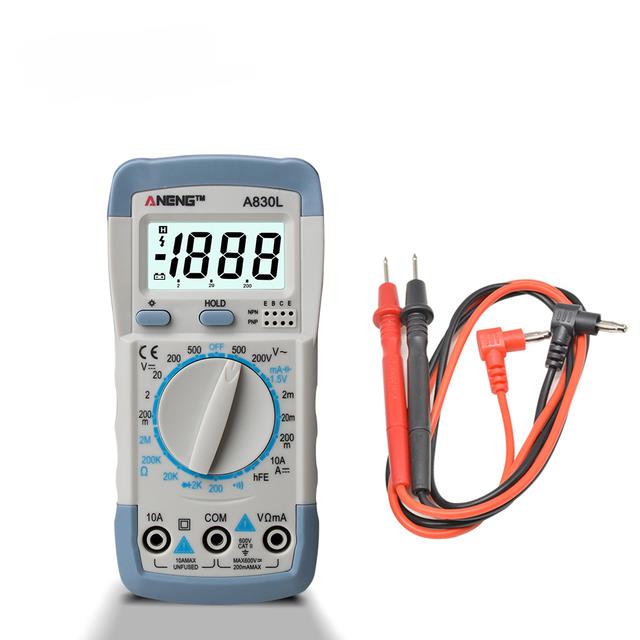 【CW】 LCD Digital Multimeter A830L AC DC Voltage Diode Freguency ...