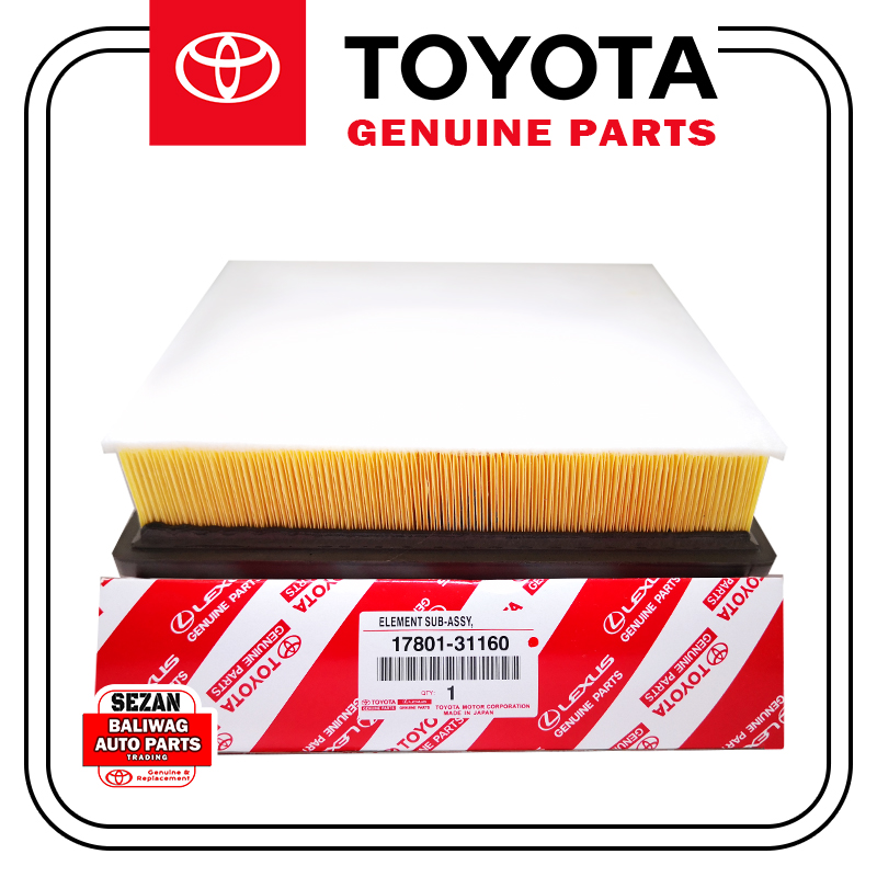 TOYOTA AIR CLEANER FILTER HIACE 20152022 1780131160 GENUINE Lazada PH