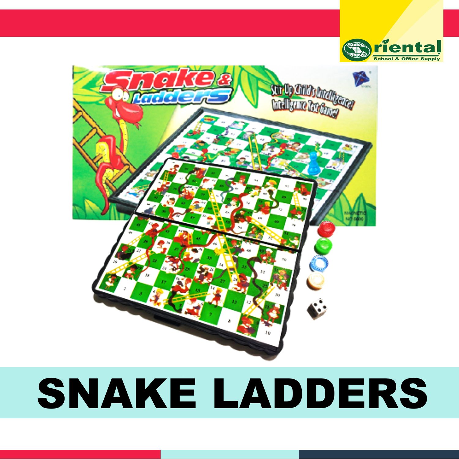 Educational Snake and Ladder Board Games Family Fun Game