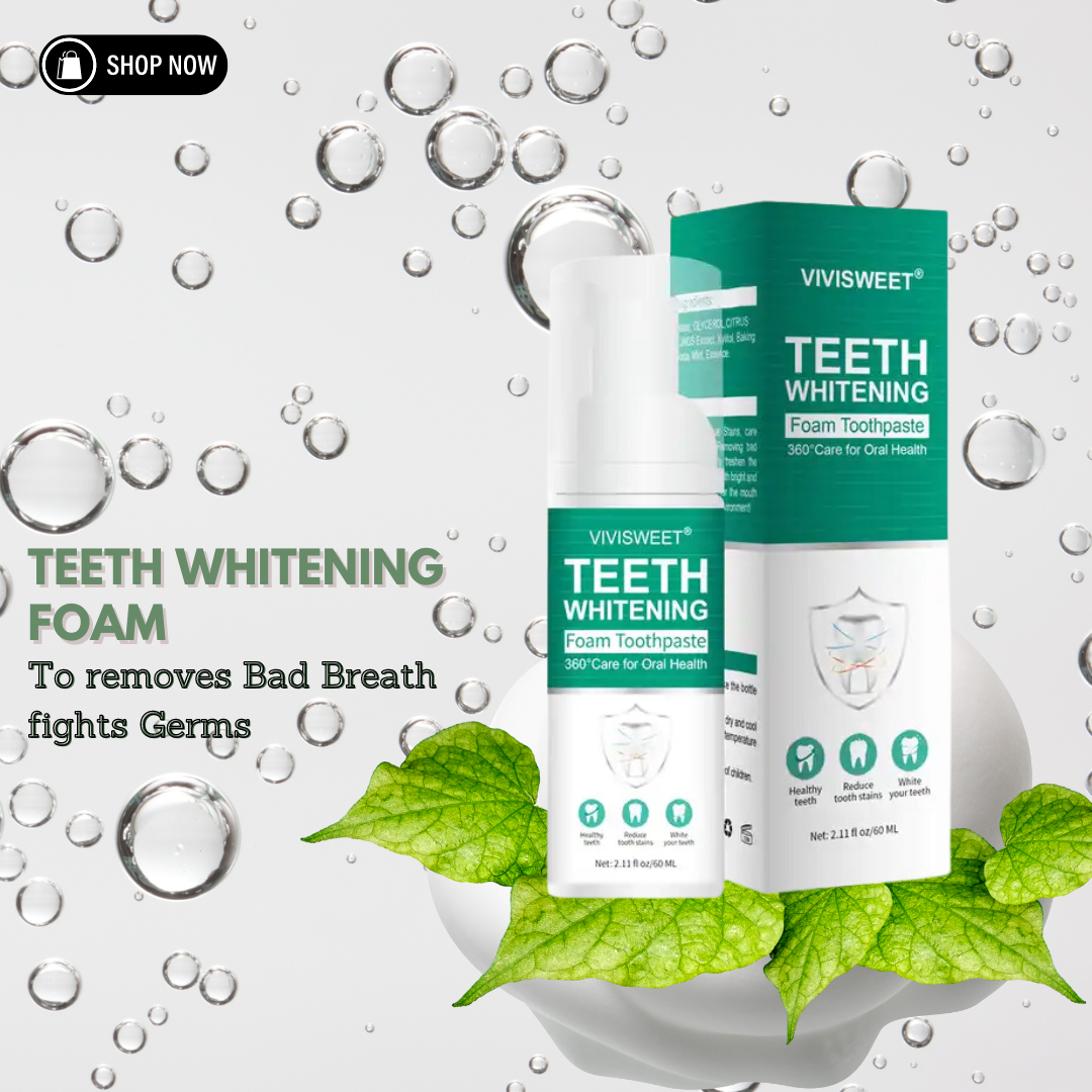 Teeth whitening foam toothpaste- VIVISWEET Teeth Whitening Mousse ...