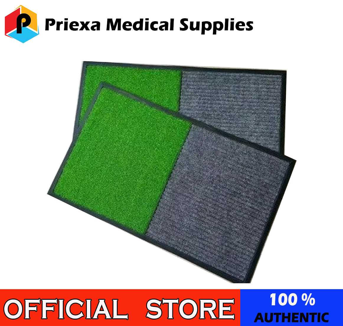 PRIEXA Disinfecting Floor Mat Sanitizing Mat 2in1 For Office Home size