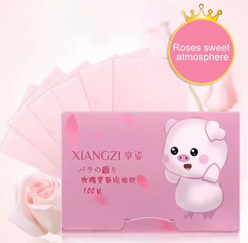 MAYCREATE Oil Absorbing Sheets for Face 200 Counts 9x6 cm with Natural Flax & Green Tea | Gentle Oil Control for Oily Skin main image 0