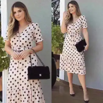 lazada polka dots dress