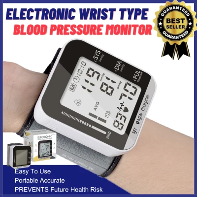 LilyBeatuy Digital Wrist Electronic Sphygmomanometer Automatic Omron Household Wrist Blood Pressure Meter Automatic Intelligent Blood Pressure Monitor Blood Pressure Mete