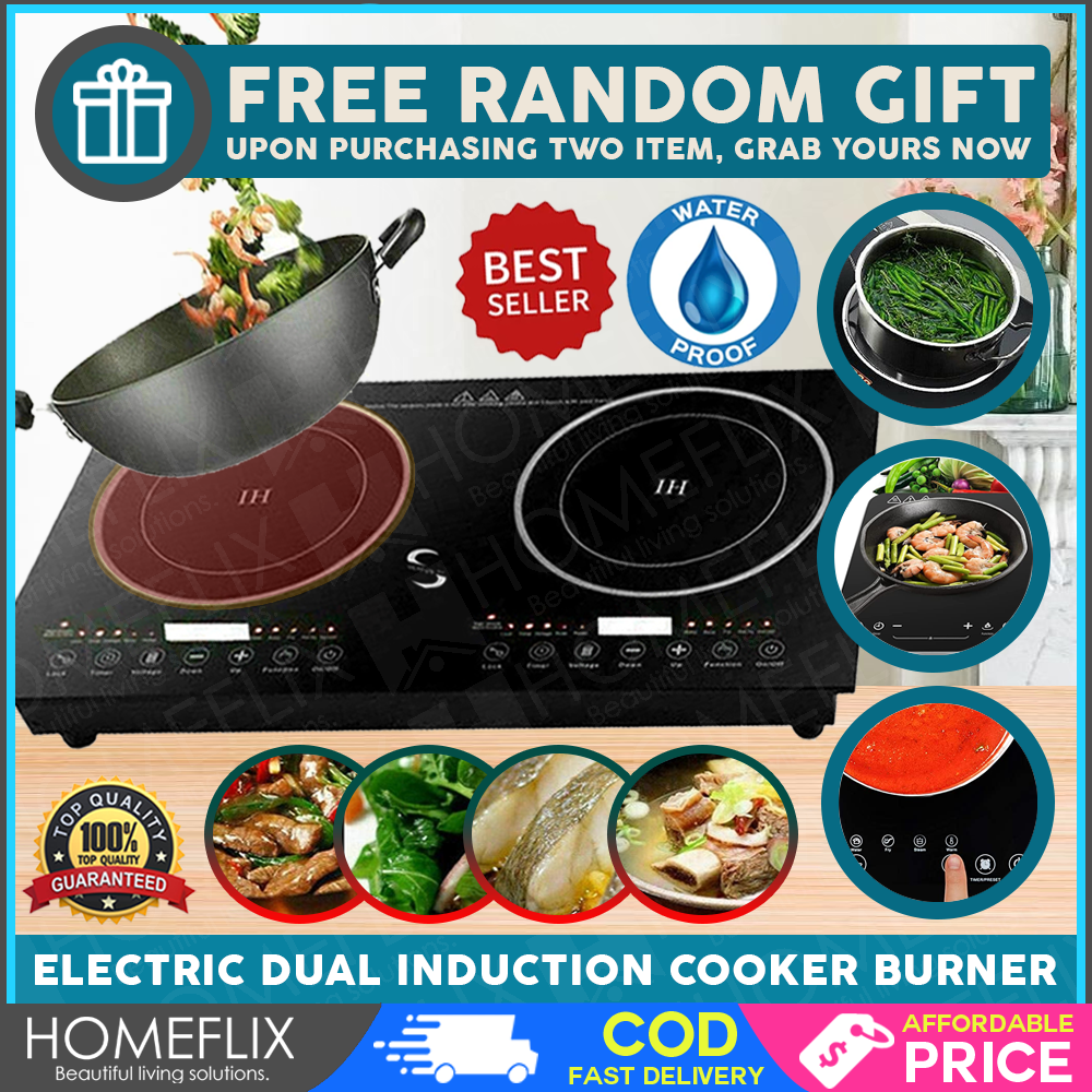 Homeflix Electric Dual Stove Cooker, Induction Stoves inverter, Electic