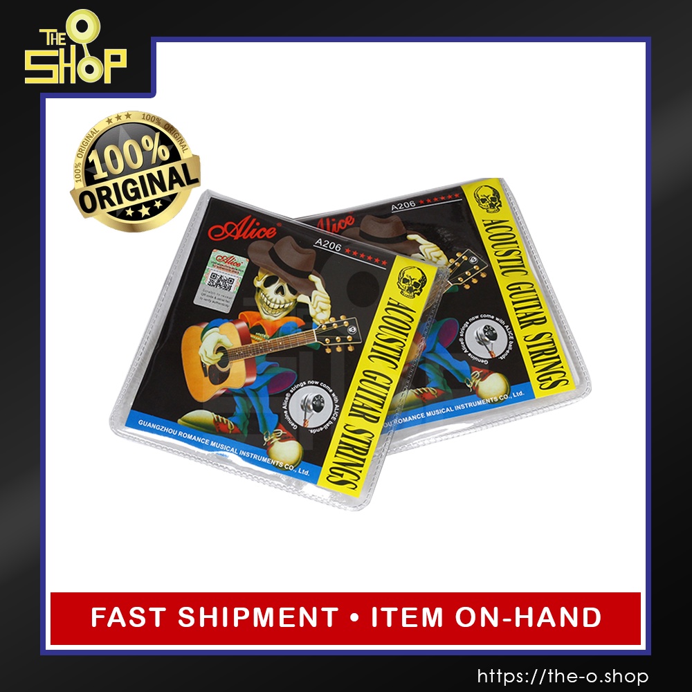 【Quick delivery from Manila】Alice A206 Acoustic Guitar Strings 100