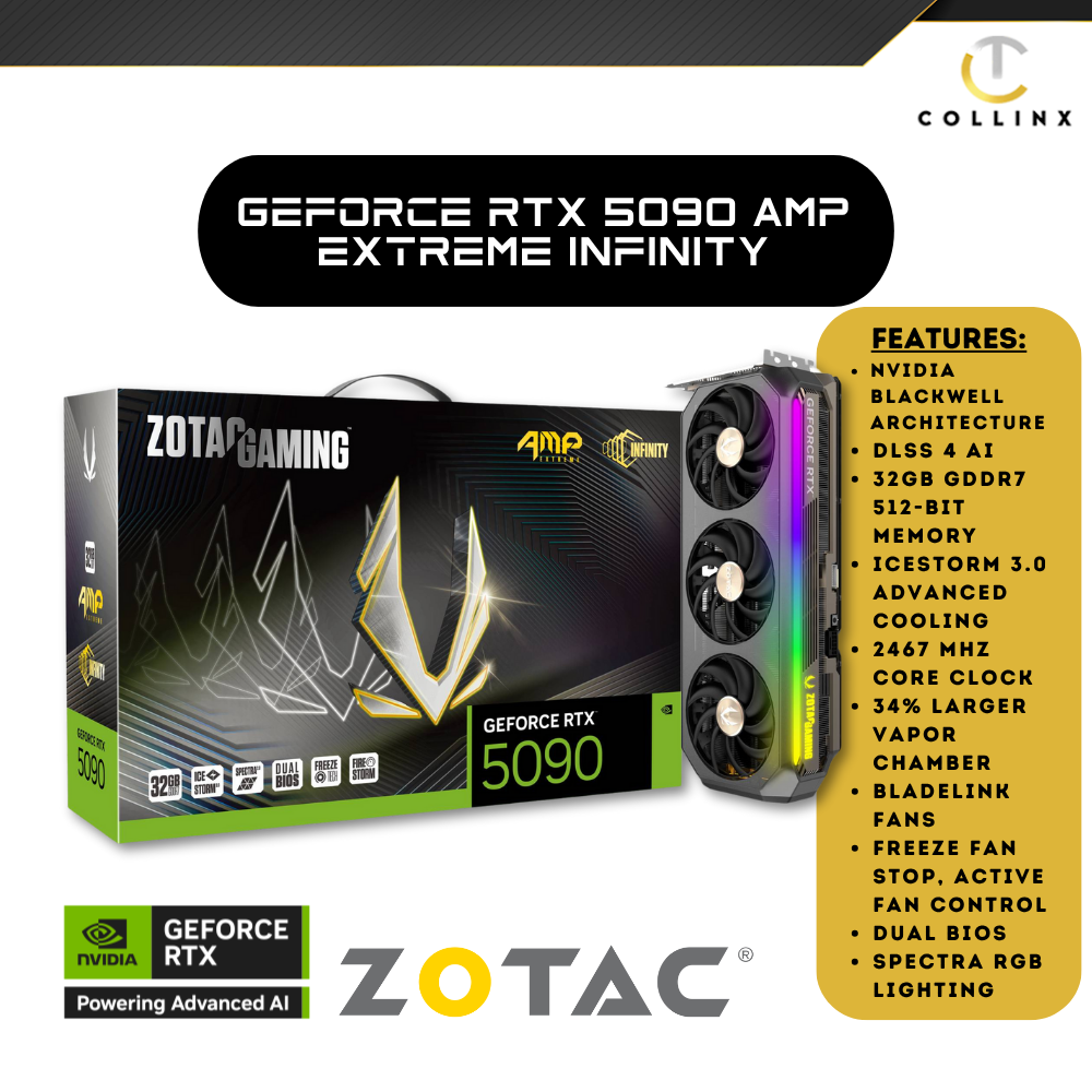 ZOTAC GAMING GeForce RTX 5090 AMP Extreme INFINITY Graphics Card