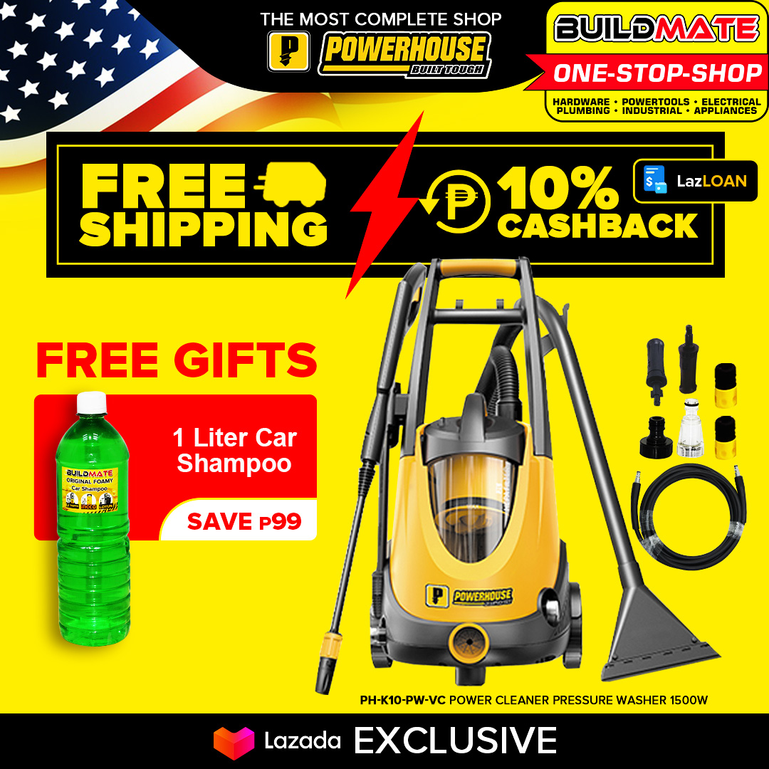 POWERHOUSE ALL IN ONE Power Cleaner Pressure Washer 1500W 120BAR with