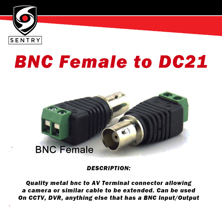 BNC Male & Female Plug Connector / video balun UTP to BNC cat5/cat5e