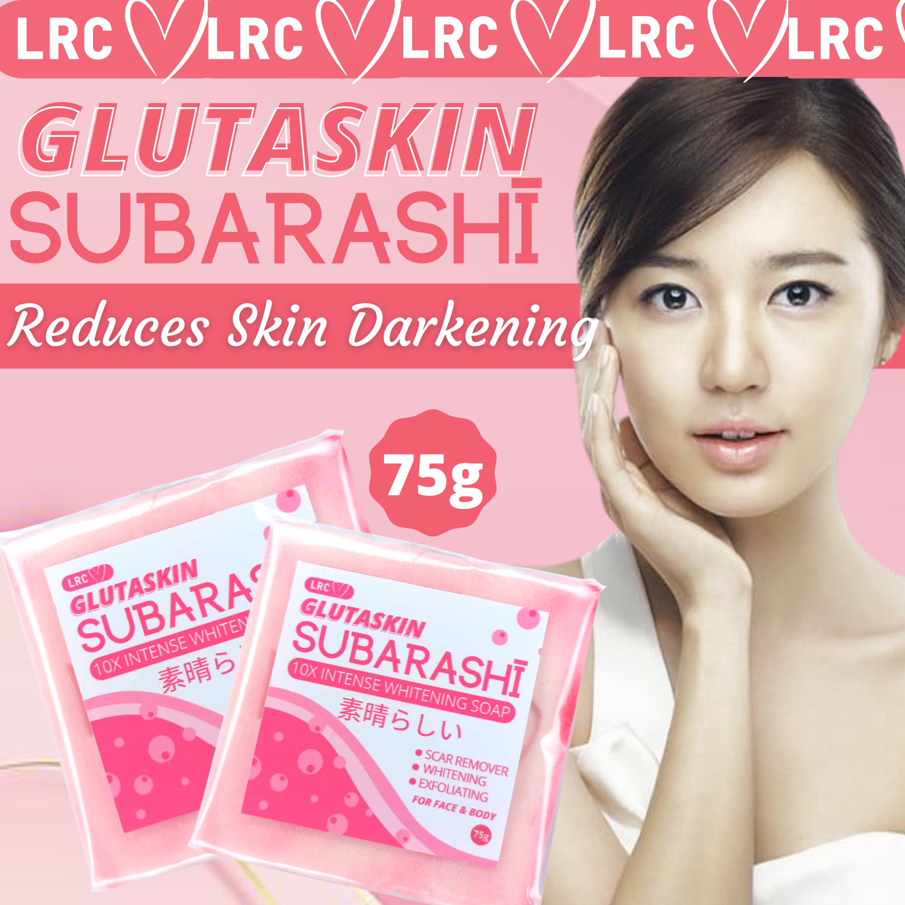 SUBARASHI SOAP 10x Intense Whitening Soap Safe for Kids, Pregnant