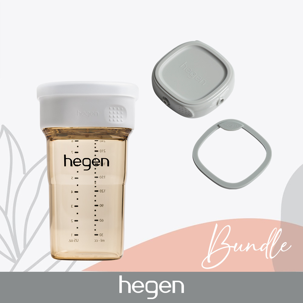 Hegen [Bundle] 8oz All-Rounder Cup White, Storage Lid Grey