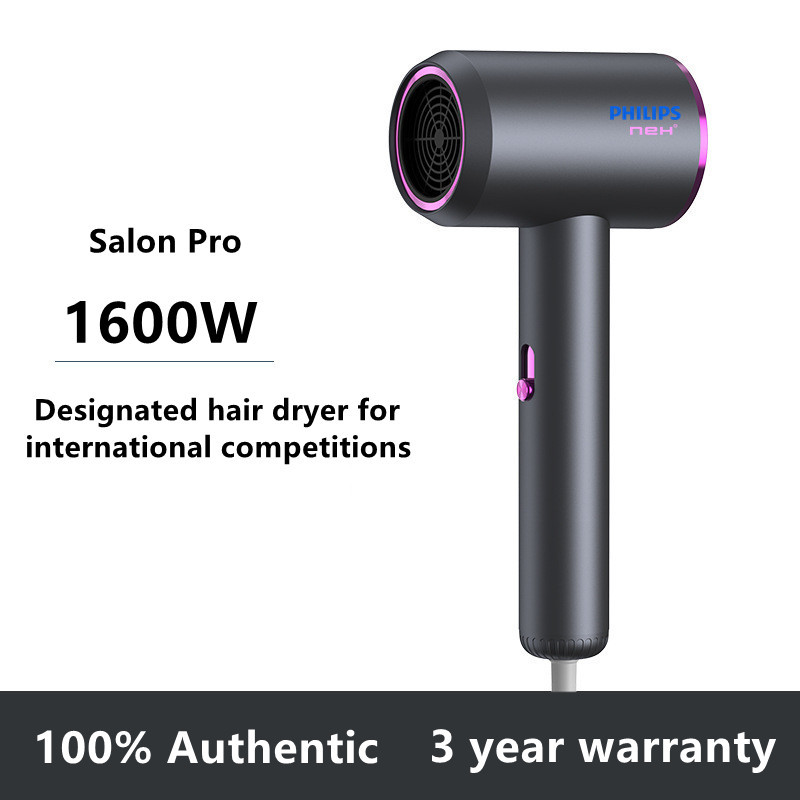 Philips 2400W Professional Blower Hair Dryer Negative Ion Blue Light