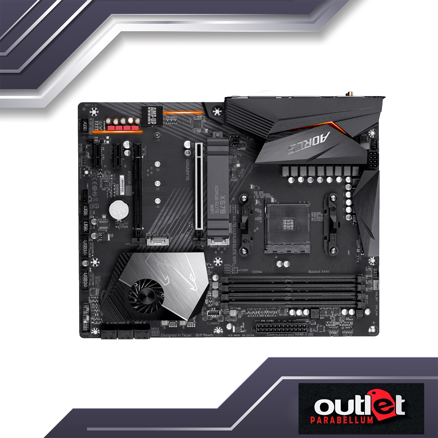 REFURBISHED GIGABYTE GA-X570-AORUS-ELITE AMD X570 AM4 DDR4 PCIE