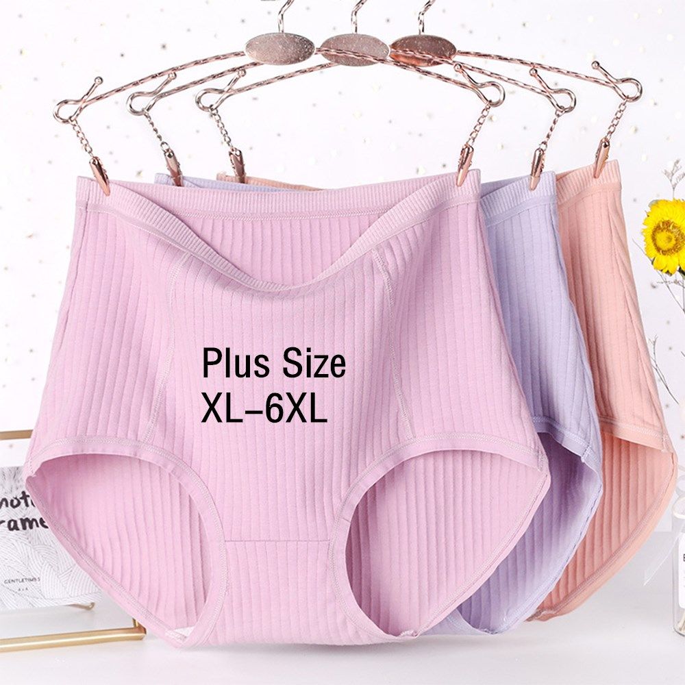 COD&Ready Stock】Plus Size XL-6XL Women's High Waist Panties