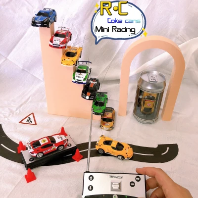 RC Can mini remote control car Coke can mini four-way drift off-road vehicle charging children's electric toys