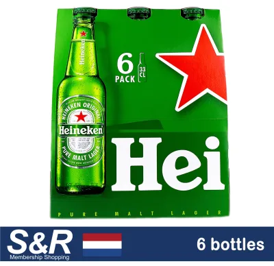 Heineken Premium Lager Beer 6 Bottles
