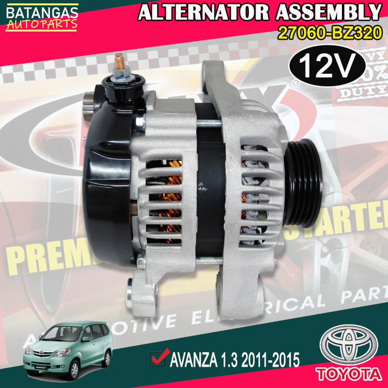 ALTERNATOR ASSEMBLY TOYOTA AVANZA 1.3 20112015 27060BZ320 Lazada PH