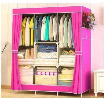 88103 Big Multifunction Cloth Wardrobe Storage Cabinets Lazada Ph