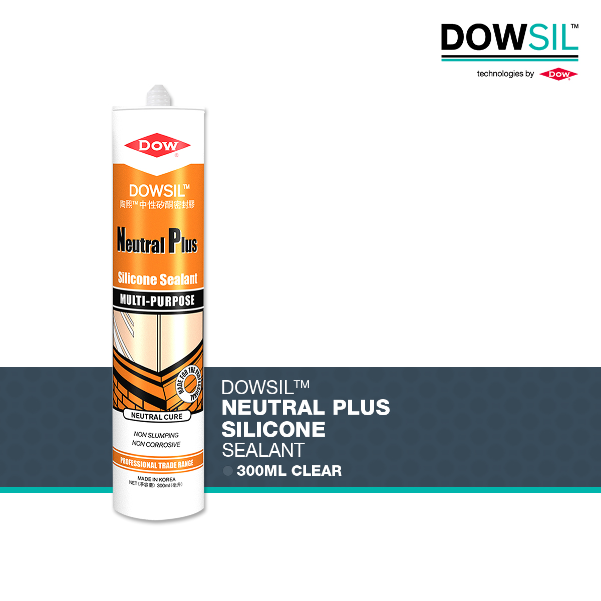 DOWSIL™ Neutral Plus Silicone Sealant (300ML) Lazada PH