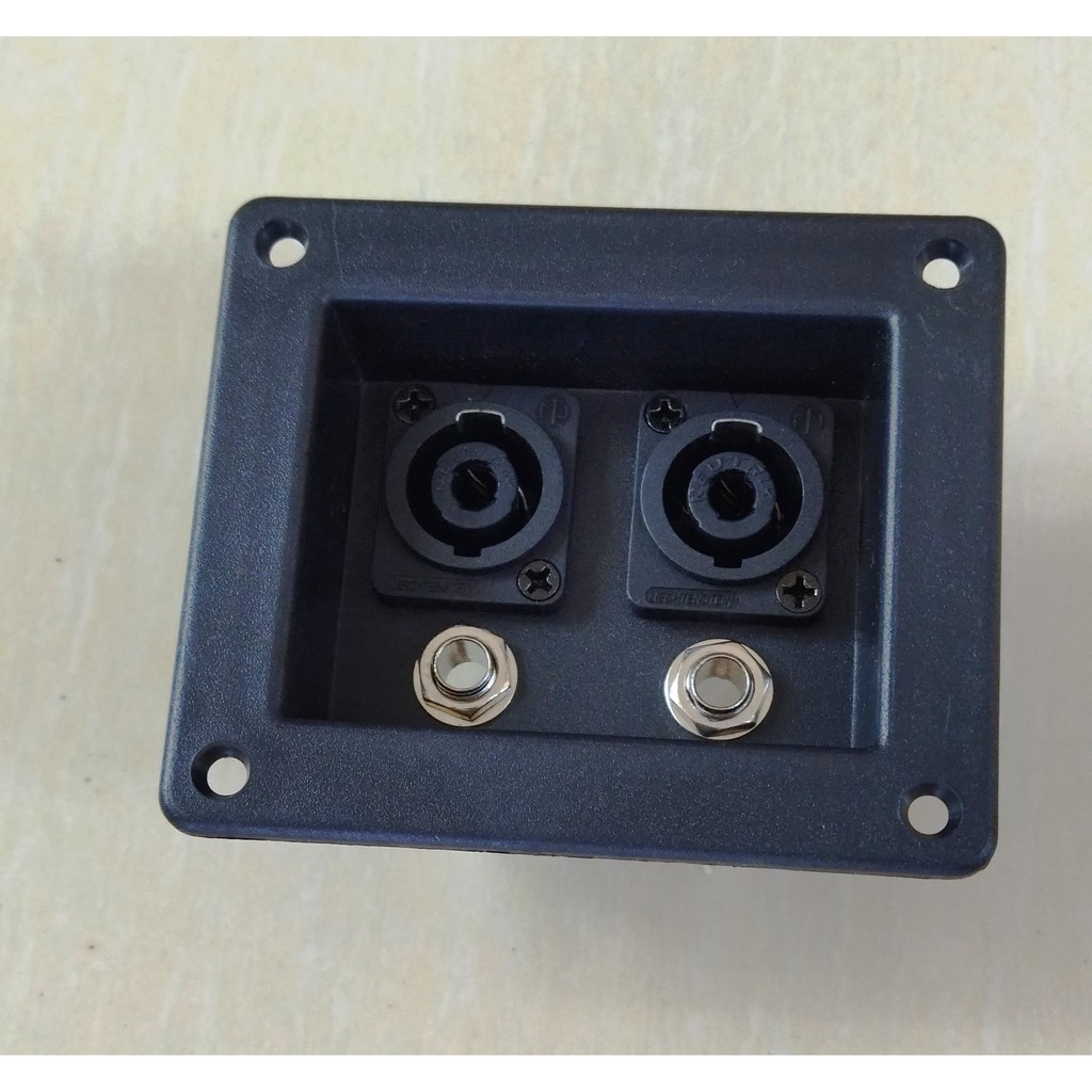 Speaker Junction Box Socket Jack Plate Terminal Binding Post Dual