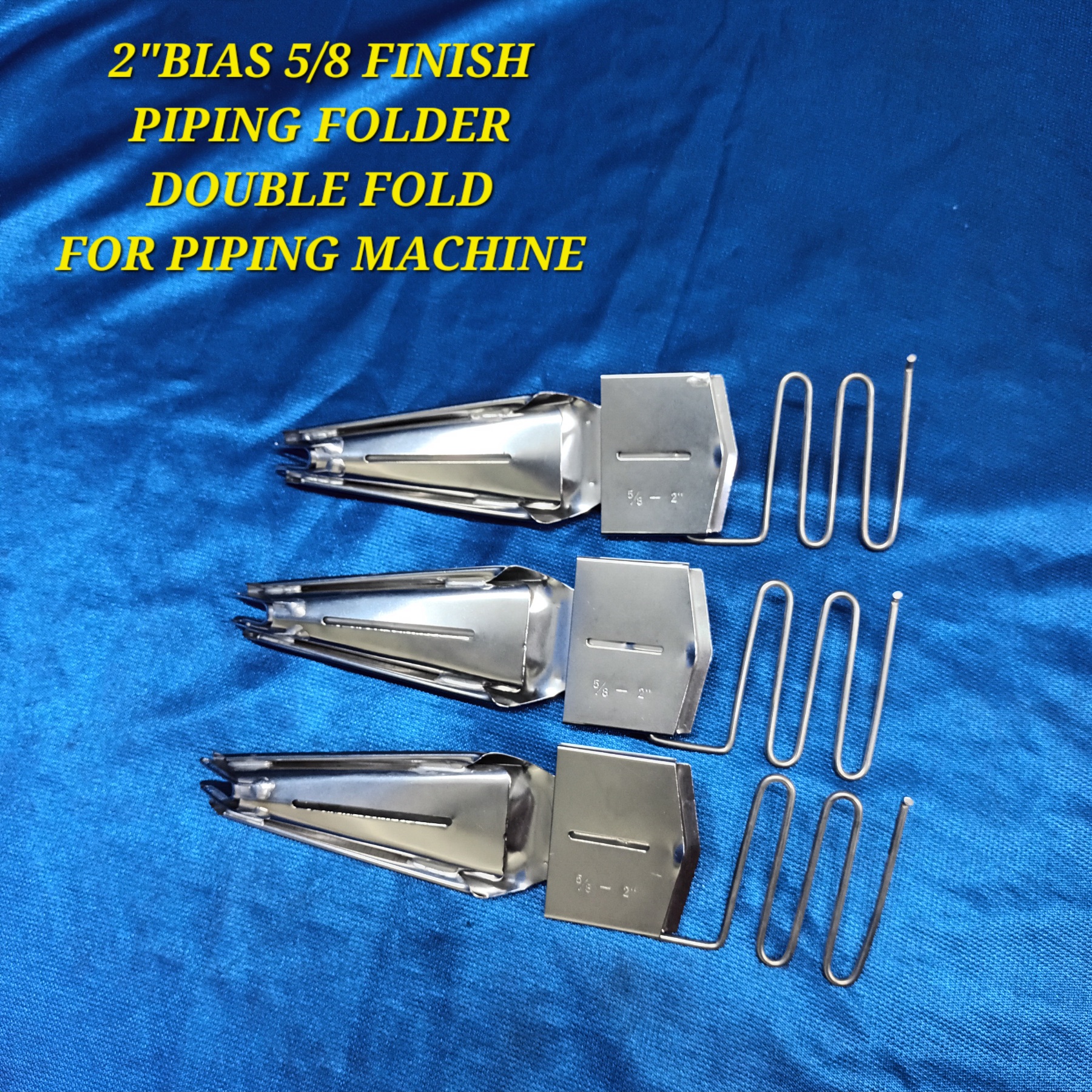 Piping Folder DOUBLE FOLD 2" BIAS 5/8'' FINISH for Piping Sewing