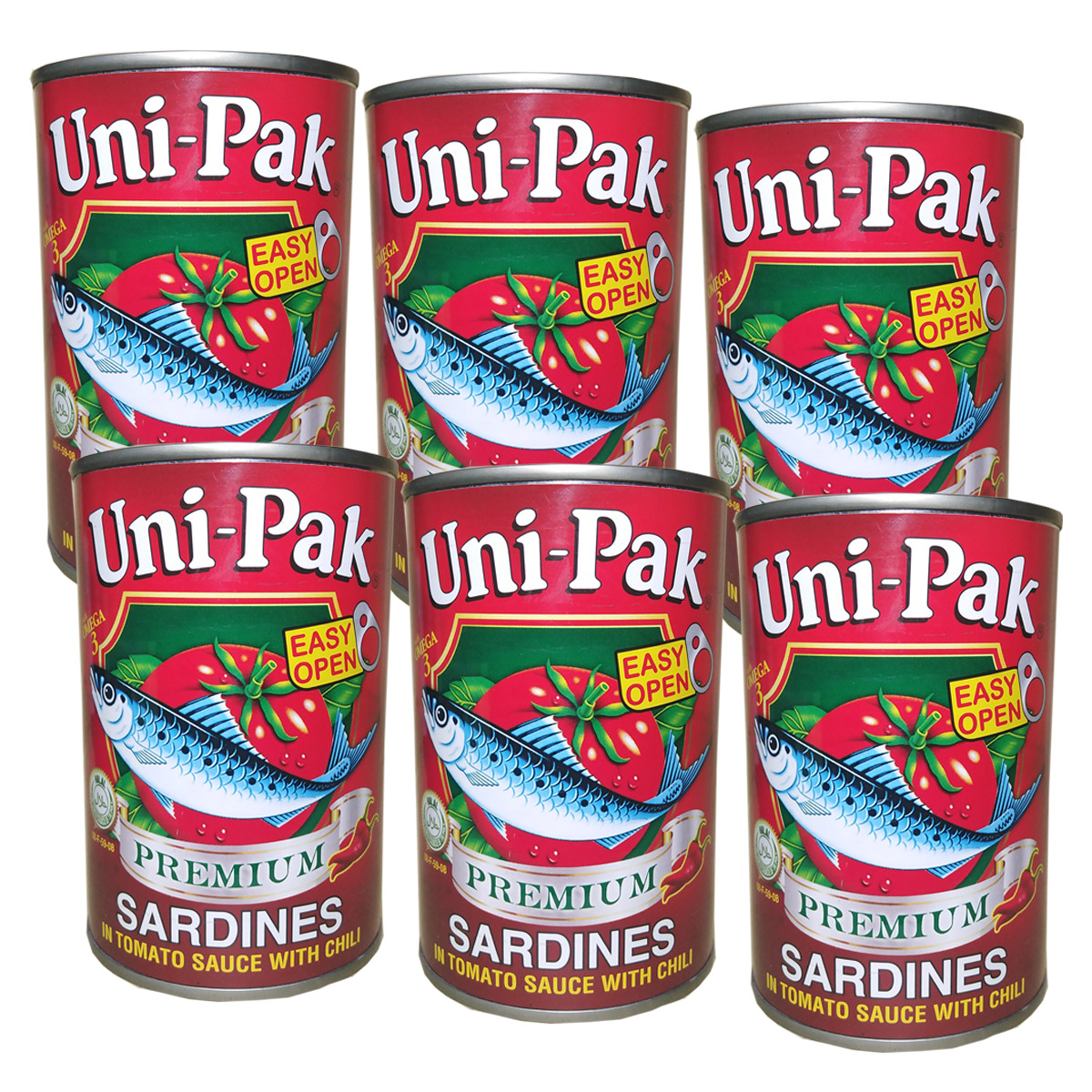 Uni-Pak Premium Sardines 425g 6pcs | Lazada PH