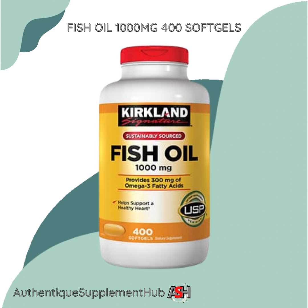 KIRKLAND Fish Oil 1000 mg, 400 Softgels Lazada PH