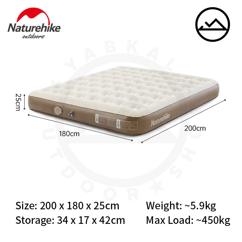 Naturehike C25 Inflatable Mattress w/ Built-in Pump | Lazada PH