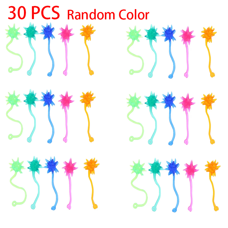 30 Pcs Children Stretchy Sticky Toy Set Funny Sticky Hands Palm