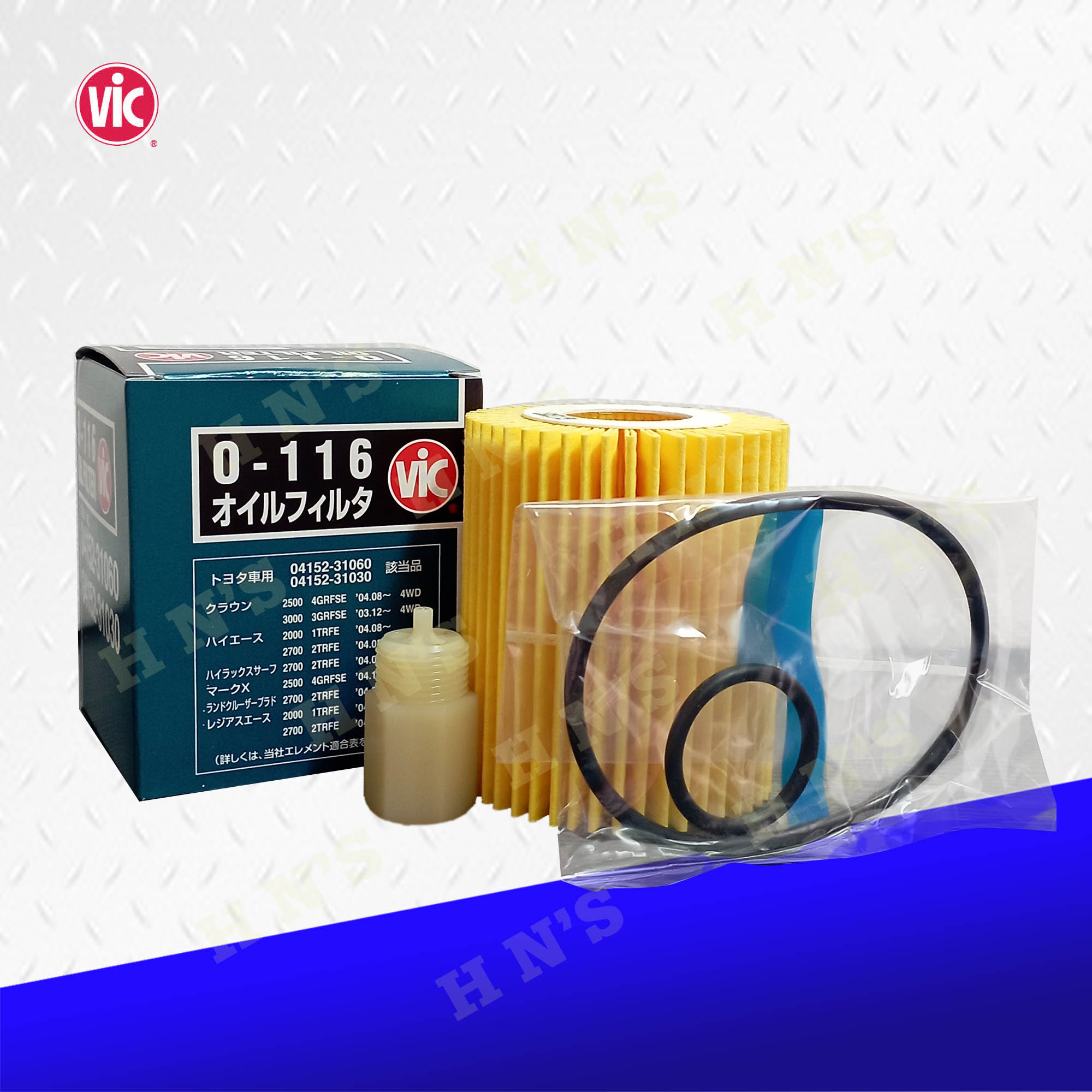 VIC Oil Filter O-116 for Toyota FJ Cruiser 4.0L (1GR-FE) / Toyota Land ...
