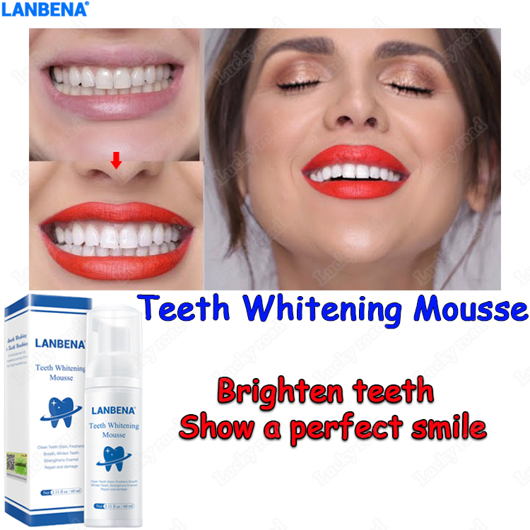 Lanbena Tooth Whitening Liquid Tooth Whitening Powder Oral Cleaning Toothpaste Whitening Toothpaste Remove Bad Breath Freshen Breath Remove Plaque Tooth Stains Smoke Stains Tartar Yellow Teeth Care And