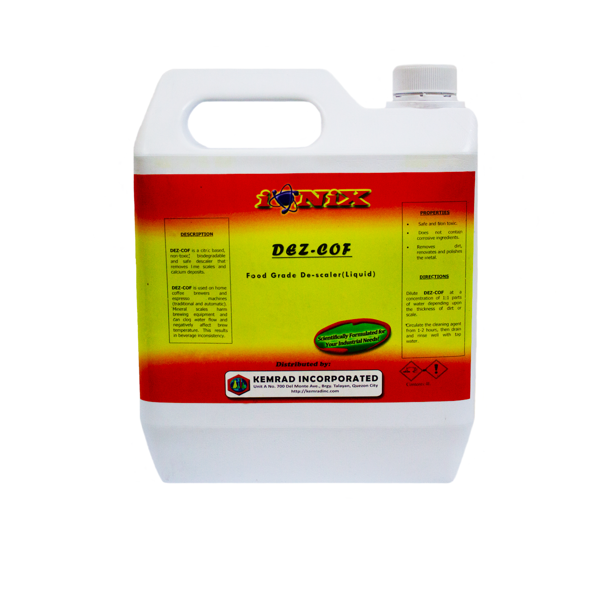 Descaler for Coffee/Espresso Machine (Food Grade) 4 liters Lazada PH