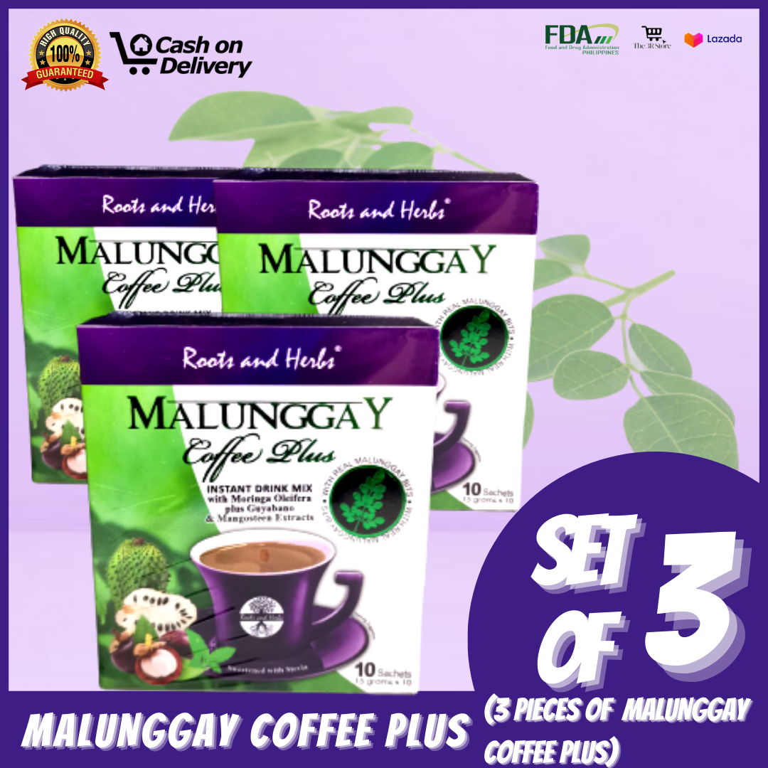 😍 Set of 3 Original MALUNGGAY COFFEE PLUS Roots and Herbs mother nature