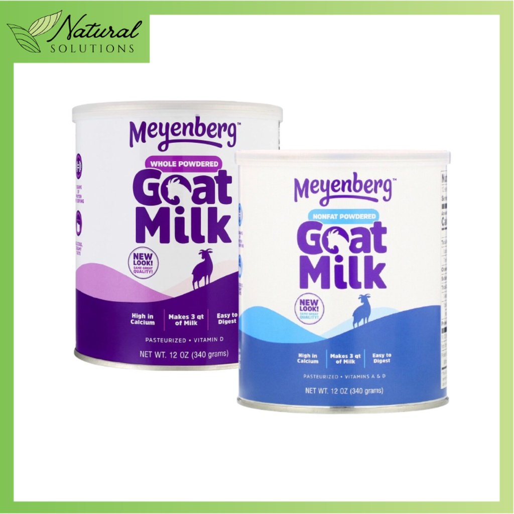 Natural Solutions Meyenberg Goat Milk, Whole Powdered Goat Milk, Vitamin D, 12 oz (340 g