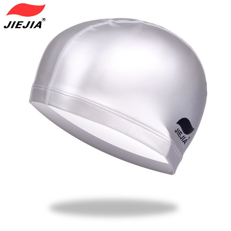 【READY STOCK】JIEJIA Solid Color Waterproof Breathable Swimming Cap