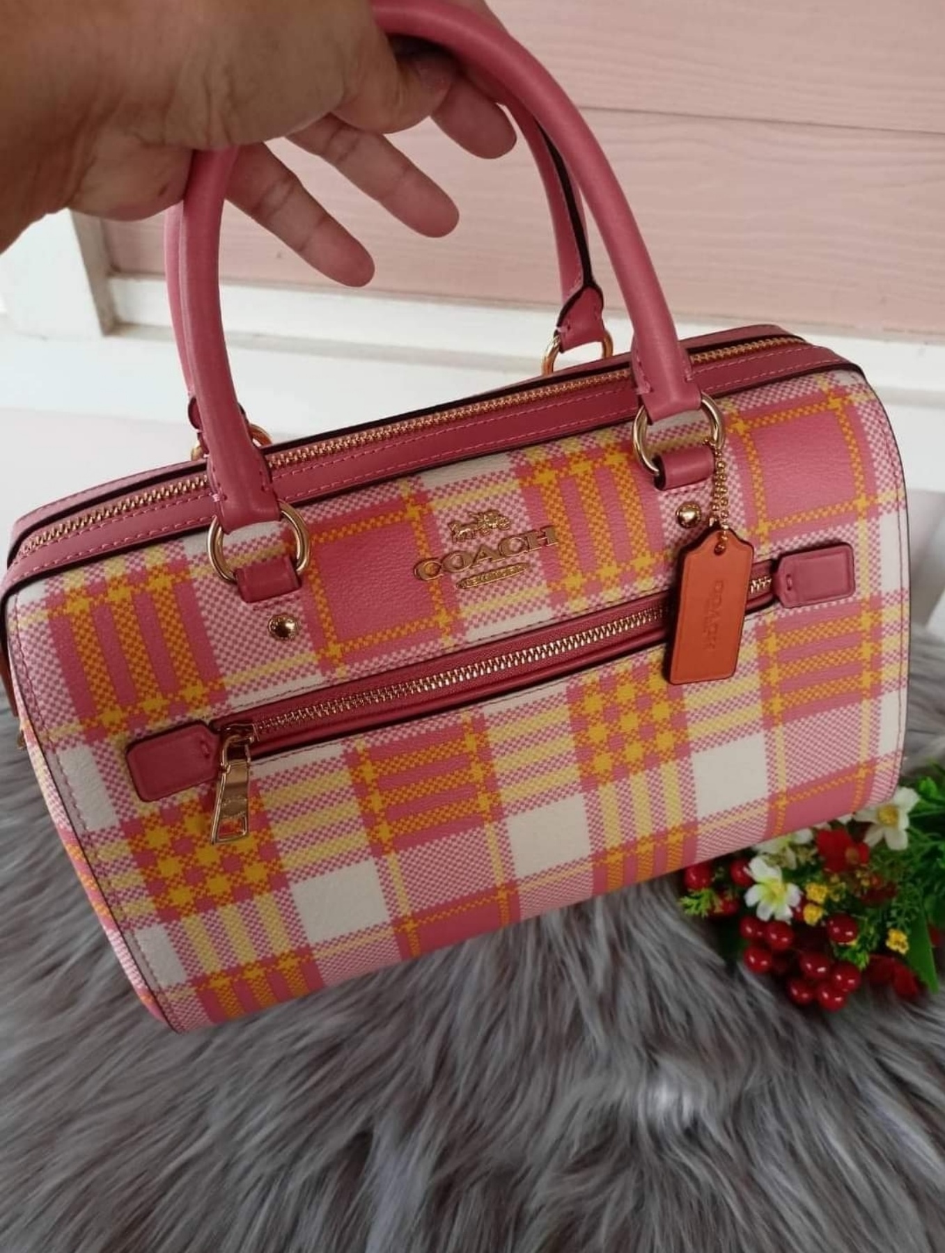 Rowan satchel with buffalo best sale plaid print