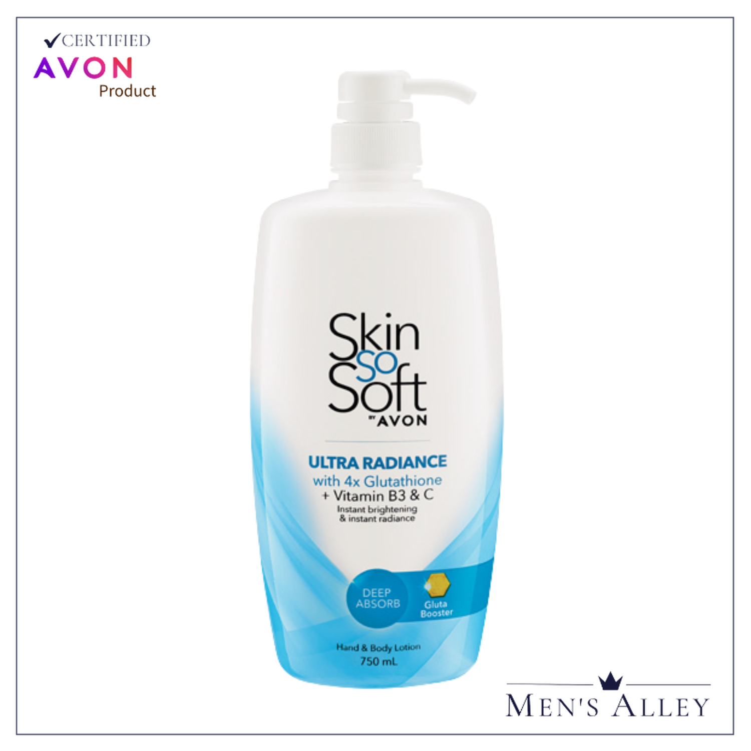 avon skin so soft ultra glutathione with vitamin c GlutaWhite with OPITAC Glutathione 500mg Box of 30s main image 1