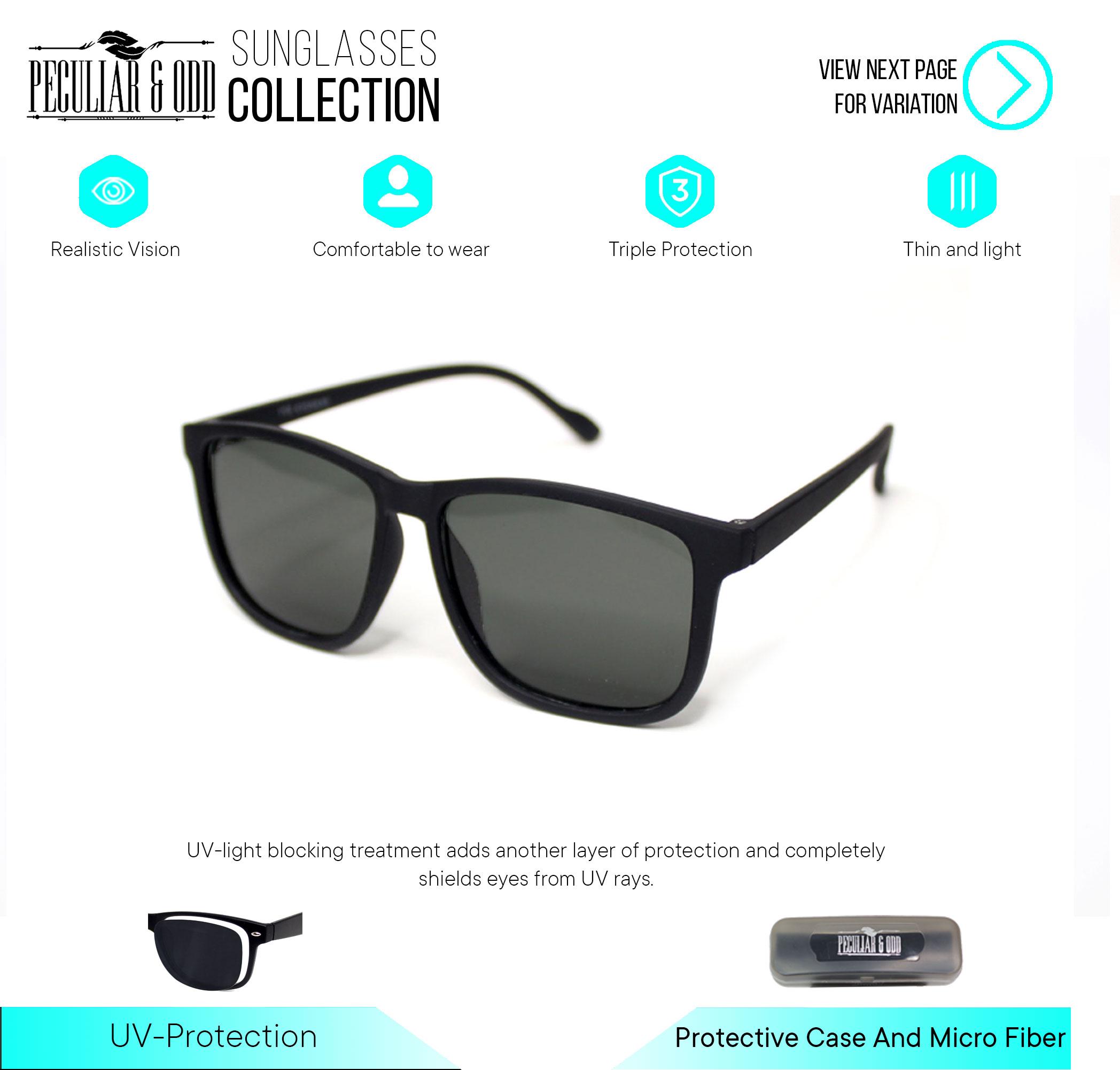 Peculiar Oversized Square Classic Sunglass 3476 Unisex Eyewear