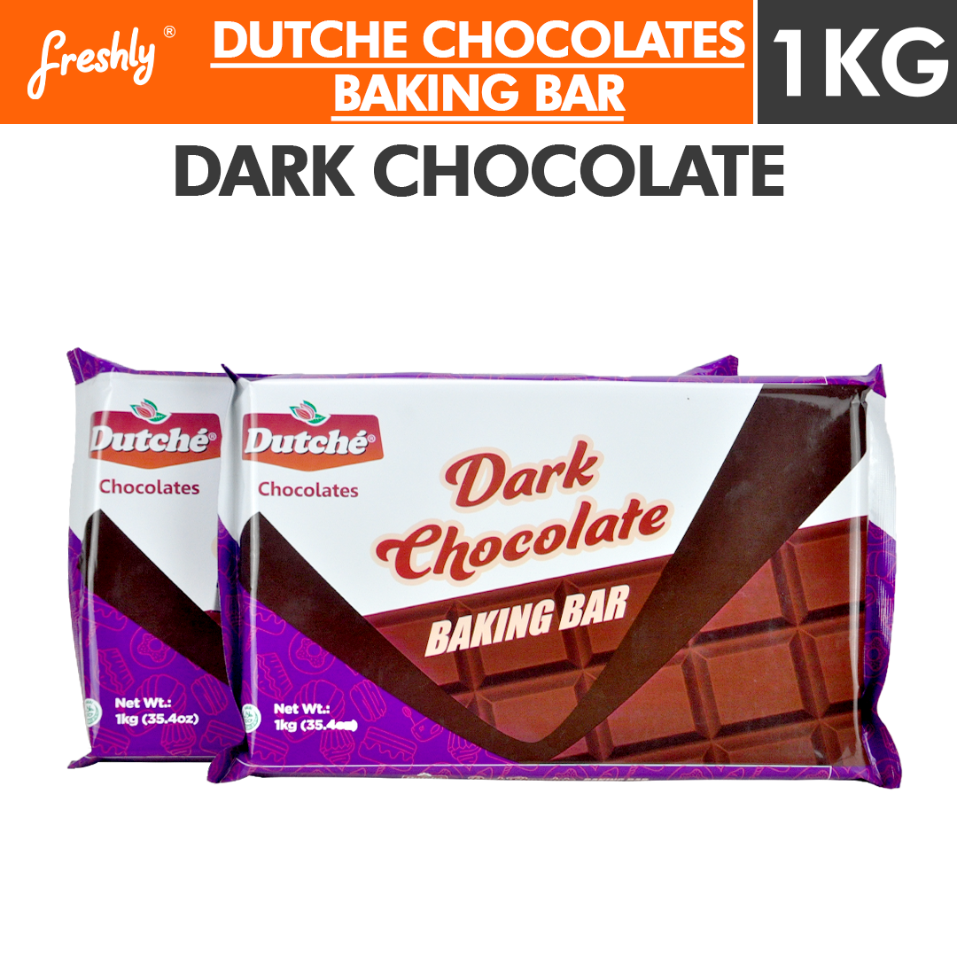 Dutche Chocolate Baking Bar 1kg White Chocolate, Dark Chocolate