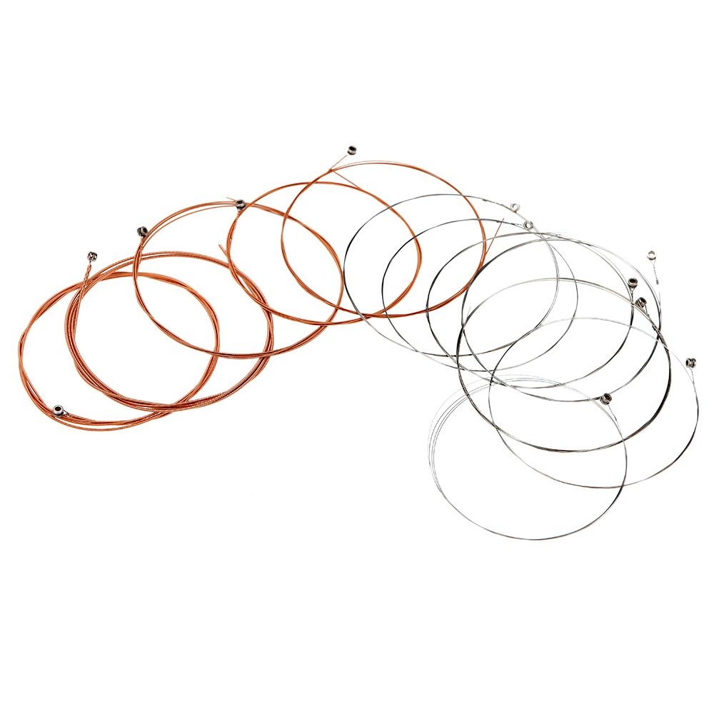 [ammoon]quà bí mật Alice 12PCS A2012 12-String Guitar String Stainless Steel Core Coated Copper Alloy Wound for Acoustic Folk Guitar