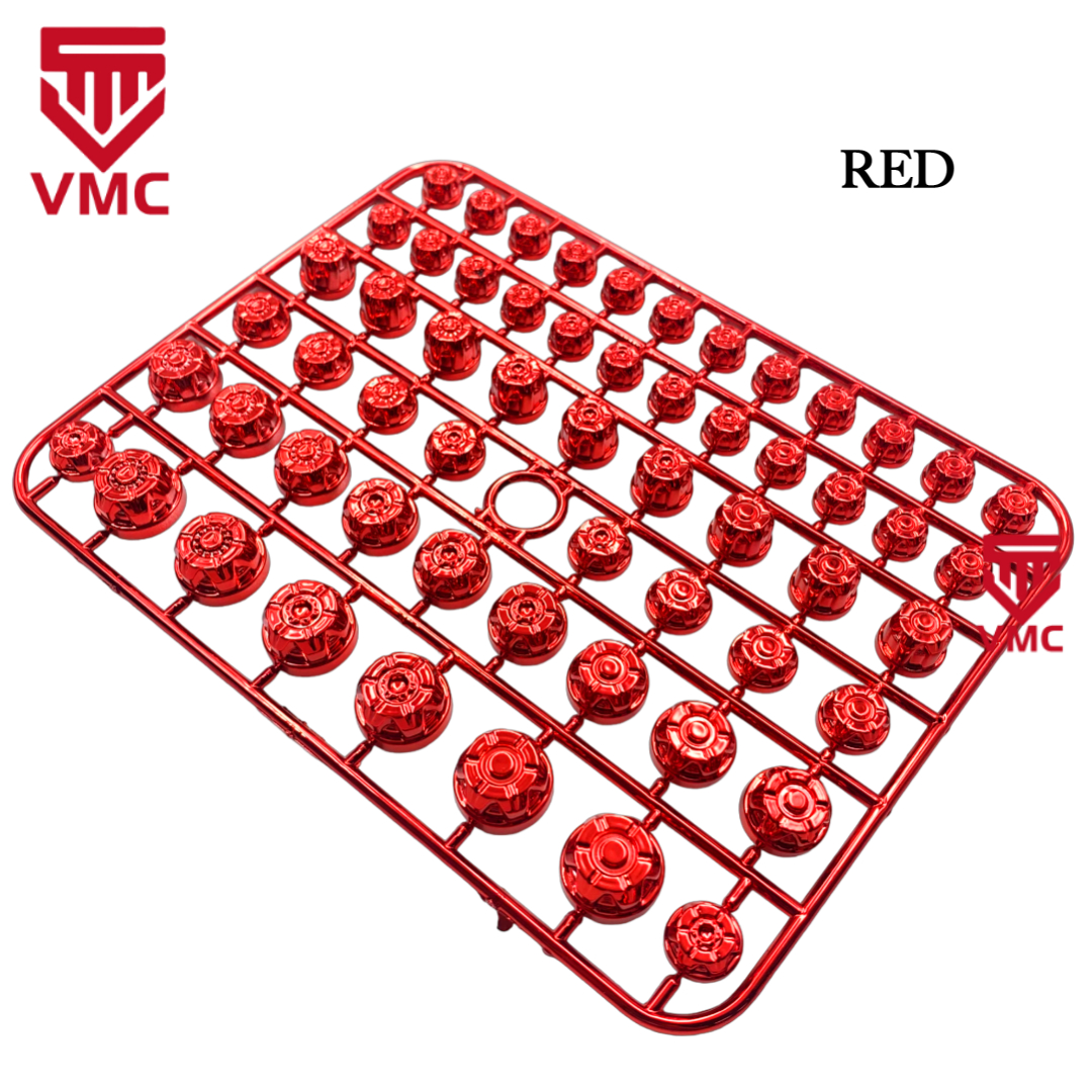 VMC Motorcycle 58Pcs Bolt Cap Engine Cover Bolt Cap Cup Universal