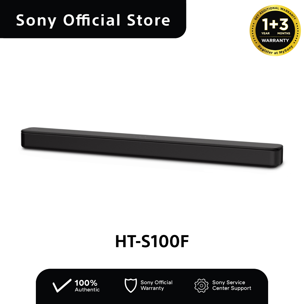 Sony HT-S100F Single Soundbar with Bluetooth® Technology